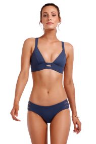 Vitamin A Neutra Bralette Bikini Top In Deep Blue