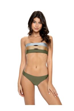 Pq Swim Moss Basic Ruched Bikini Bottom