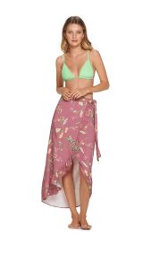 Kibys Pink Herb Long Skirt