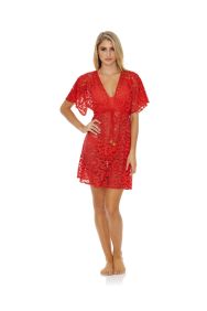 Luli Fama Corazon de Seda Deep V Short Tunic