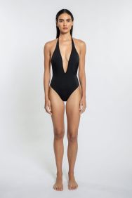 Peixoto Black Kai One Piece Swimsuit