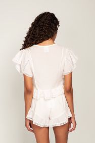 Peixoto White Carly Shorts