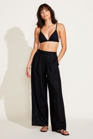 Vitamin A Black EcoLinen The Getaway Pant