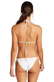 Vitamin A White EcoLux Elle Tie Side Bikini Bottom