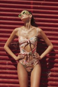 Agua Bendita Luau Carrie One Piece Swimsuit